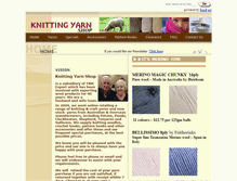 Tablet Screenshot of knittingyarnshop.com.au